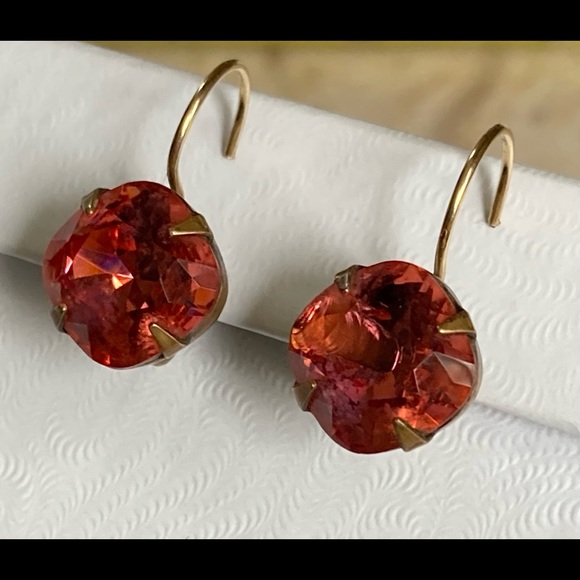 LIZ PAIACIOS Pink Crystal Pierced Earrings - Picture 8 of 14